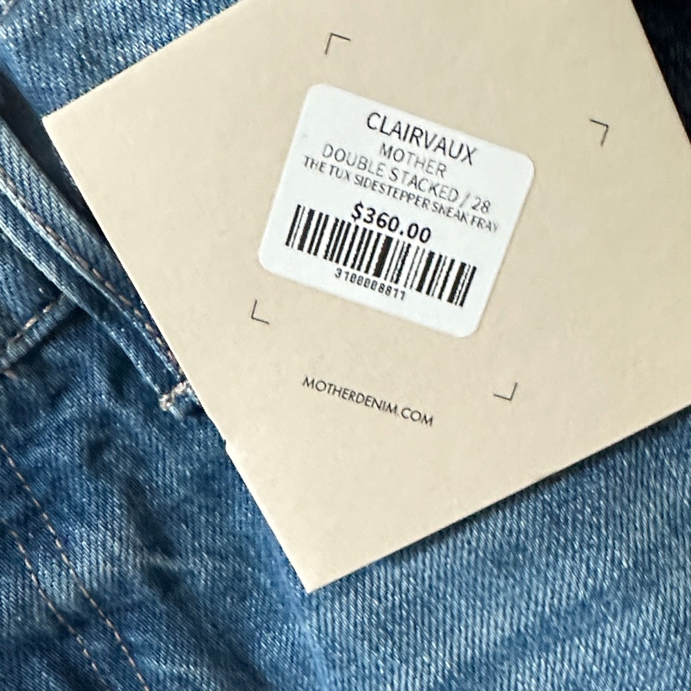 NWT Mother Tux Sidestepper Sneak Jeans sz 28 - Picture 3 of 5